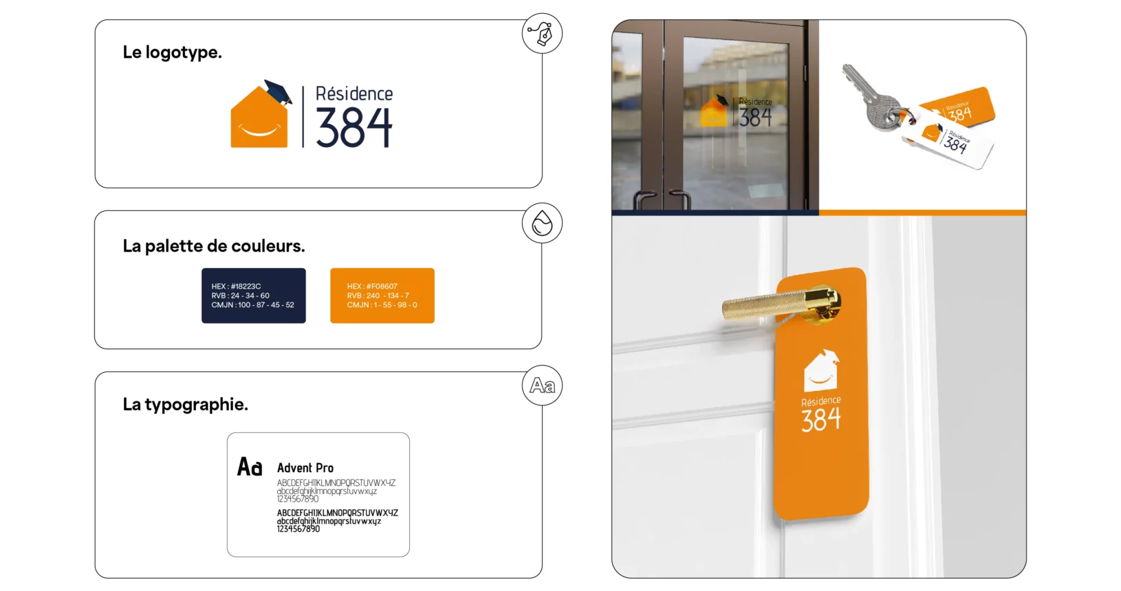 création de logo et identité visuelle Résidence 384
